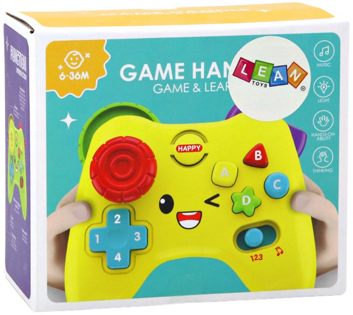 Pad interaktywny edukacyjny LEAN Toys z dźwiękami i światłami Różowy 17549 (5905991003984) - obraz 1
