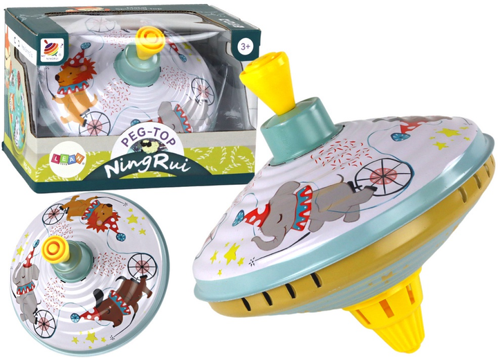 Дзиґа традиційна металева LEAN Toys Цирк 17653 (5905991005025) - зображення 2