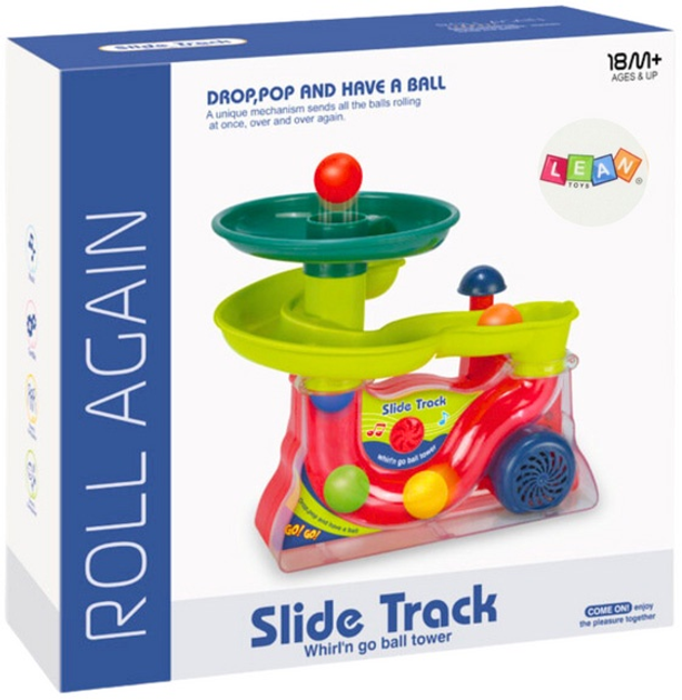 Tor dla piłek LEAN Toys z dźwiękami Kolorowy 20538 (5905991028246) - obraz 1
