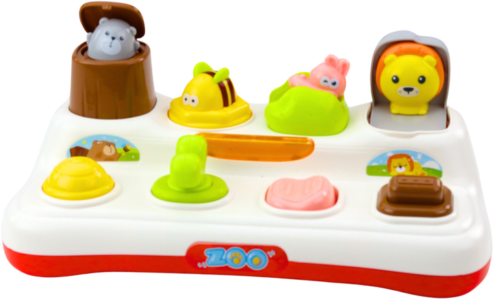 Інтерактивна розвиваюча спливаюча іграшка LEAN Toys Тварини з вогниками 22790 (5905991051398) - зображення 3