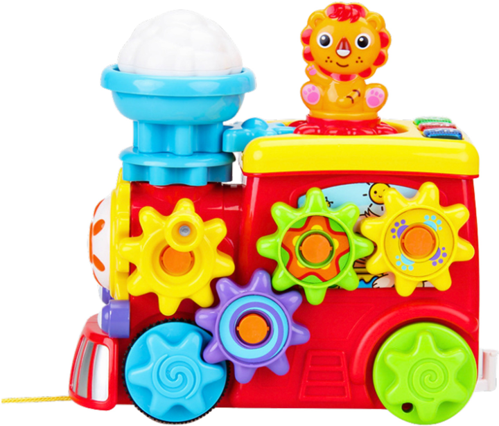 Інтерактивний музичний локомотив LEAN Toys з коліщатками різнокольоровий 22794 (5905991051435) - зображення 3