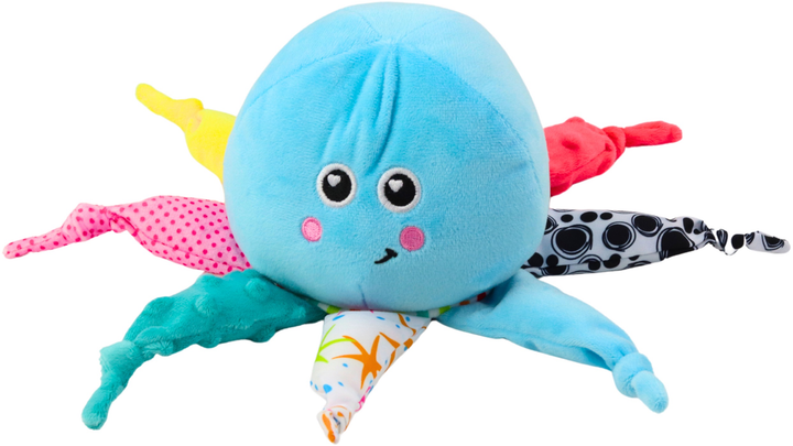 Projektor-zabawka pluszowa LEAN Toys Ośmiornica usypiający z dźwiękami i światłami Niebieska 22811 (5905991051602) - obraz 3