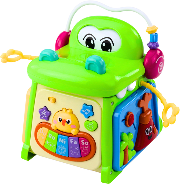 Інтерактивний розвиваючий кубик-сортер LEAN Toys з піаніно Крокодил 22831 (5905991051800) - зображення 3