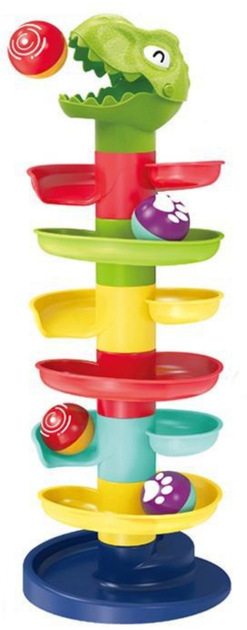 Wieża dla kulek LEAN Toys Dinozaur Zielona 22867 (5905991052166) - obraz 3