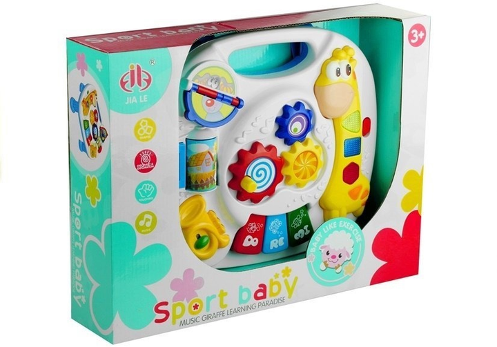 Багатофункціональний столик LEAN Toys 2в1 з жирафом 771 (5904665996195) - зображення 1