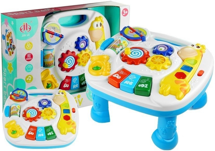 Багатофункціональний столик LEAN Toys 2в1 з жирафом 771 (5904665996195) - зображення 2