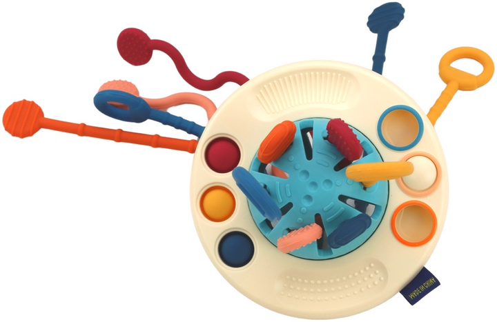 Gryzak sensoryczny dla niemowląt LEAN Toys Statek kosmiczny 19695 (5905991010708) - obraz 3
