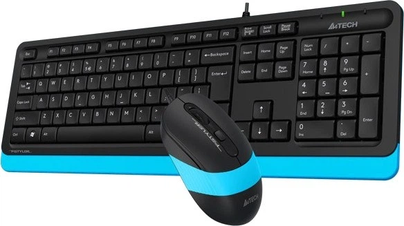 Комплект (клавиатура + мышь) A4Tech Fstyler F1010 Black/Blue - изображение 4