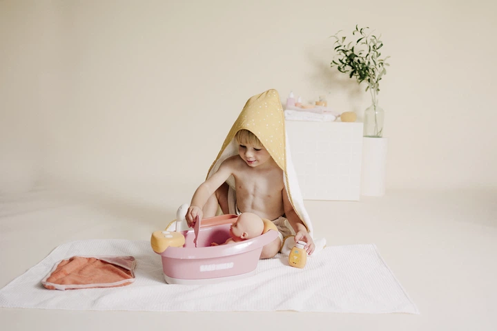 Ванна для пупса Smoby Toys Бебі Ньорс з електричним душем та підсвічуванням з аксесуарами (7600220386) (3032162203866) - зображення 14