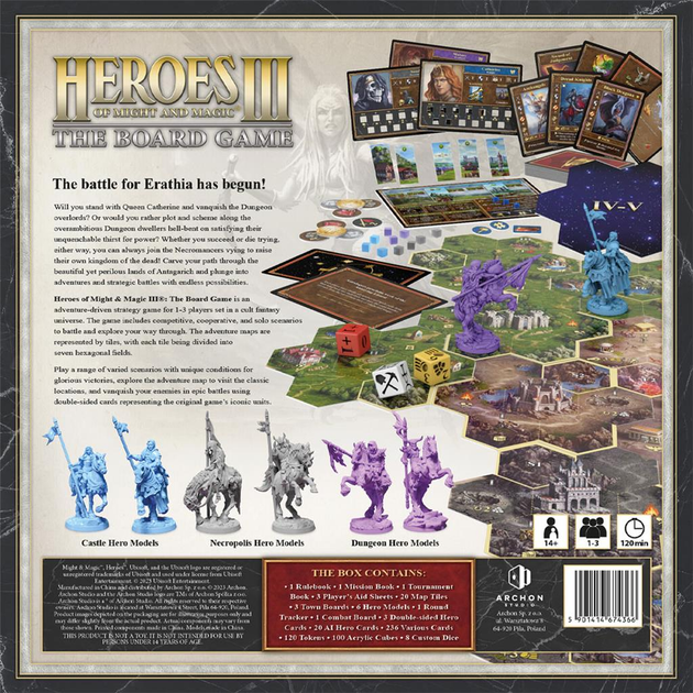 Настільна гра Archon Studio Heroes of Might and Magic III: The Board Game (англійське видання) (5901414674366) - зображення 8