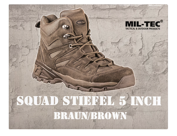Берці MIL-TEC SQUAD 5 Brown 39 - изображение 13