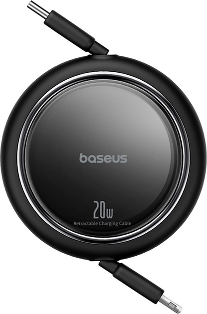 Kabel Baseus Free2Pull USB Type-C - Lightning 1 m 20 W Black (AT6932172661359) - obraz 1