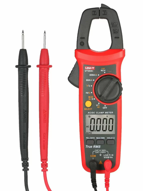 Токовые клещи для постоянного тока Uni-t UT204+ DC/AC - Фото 2 Токовые клещи для постоянного тока Uni-t UT204+ DC/AC - изображение 2