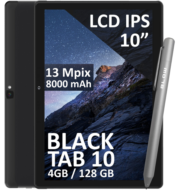 Tablet Blow BlackTAB10 4G 4/128GB Black (79-072#) - obraz 1