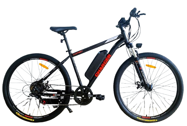 Электровелосипед Corso Charger CR-29834: 29" колеса, 19" стальная рама, двигатель 350W, Shimano 7 скоростей - Фото 2 Электровелосипед Corso Charger CR-29834: 29" колеса, 19" стальная рама, двигатель 350W, Shimano 7 скоростей - изображение 2