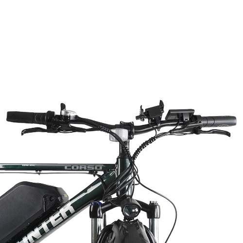 Электровелосипед Corso Hunter HT-76285: 26" колеса, 19" алюминиевая рама, 500W мотор, Shimano 7 скоростей - Фото 4 Электровелосипед Corso Hunter HT-76285: 26" колеса, 19" алюминиевая рама, 500W мотор, Shimano 7 скоростей - изображение 4