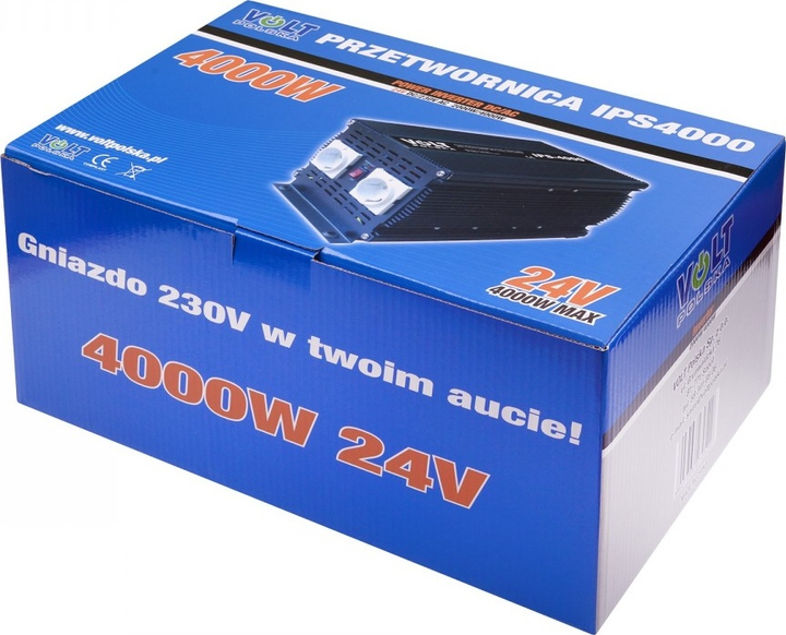 Перетворювач напруги Volt Polska IPS 4000 24VDC/230VAC 2000W (3IPS400024) - зображення 3