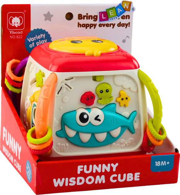 Kostka LEAN Toys Kaczuszka Kolorowa 22654 (5905991050032) - obraz 1