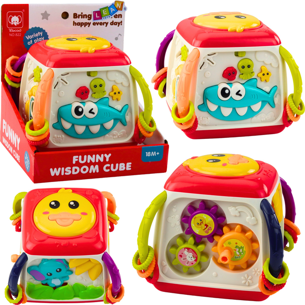 Kostka LEAN Toys Kaczuszka Kolorowa 22654 (5905991050032) - obraz 3