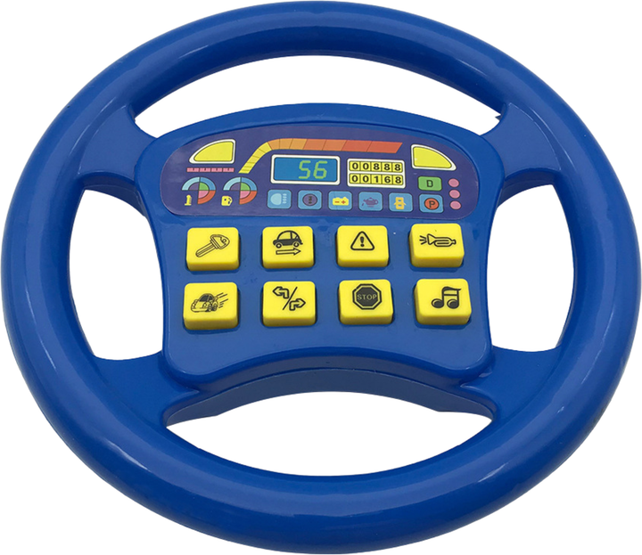 Kierownica LEAN Toys wydaje dźwięki Niebieska 24755 (5905991058052) - obraz 1