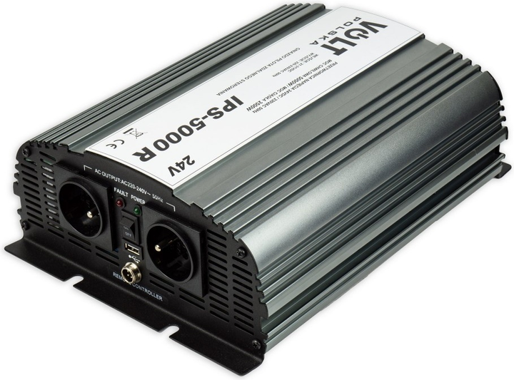 Перетворювач напруги Volt Polska IPS 5000 R 24VDC/230VAC 2500W (3IR500024R) - зображення 1
