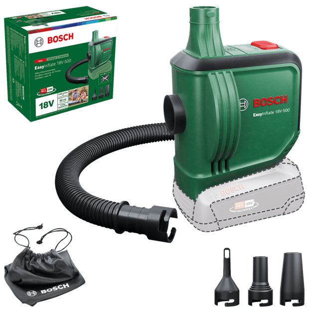 Pompka akumulatorowa Bosch EasyInflate 18 V-500 0.03 bar 530 l/min (4053423240115) - obraz 2