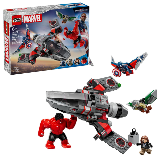 Конструктор LEGO Super Heroes Капітан Америка проти Червоного Галка — битва 223 елемента (76292) - зображення 3