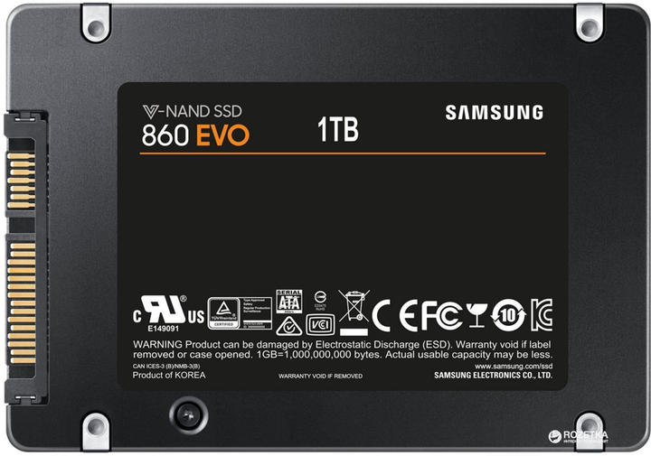 SSD диск Samsung 860 Evo-Series 1TB 2.5