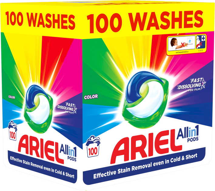 Kapsułki do prania Ariel Pods All-in-1 Color 100 szt (8700216580885) - obraz 2