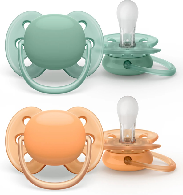 Пустушка Philips Avent Ultra Soft 0-6 м нейтральна SCF091/03 2 шт (8710103993186) - зображення 2