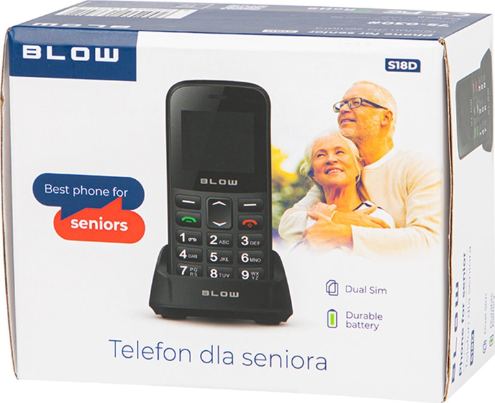 Telefon komórkowy Blow S18D Black (75-030#) - obraz 6