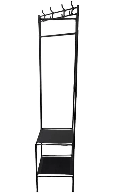 Угловая вешалка для одежды и обуви Corner Coat Rack Multifunctional 10 крючков 4 полки - изображение 4