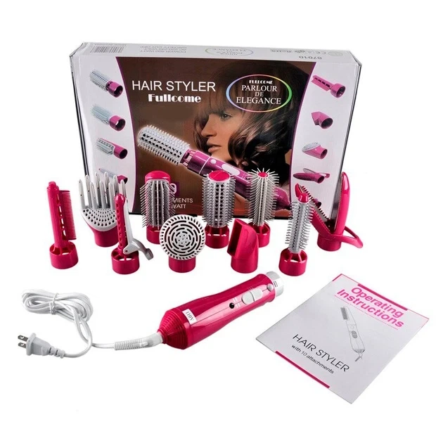 Фен щетка 10 в 1 Fullcome Hair Styler ST300 многофункциональный стайлер с керамическим покрытием и 10 насадками - изображение 2