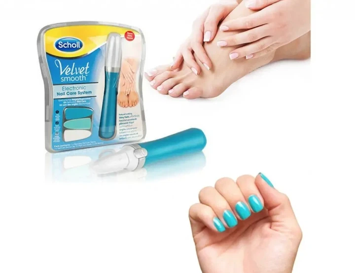 Електрична пилочка для нігтів Scholl Nail Care потужність 120 ватт батарейне живлення - зображення 6