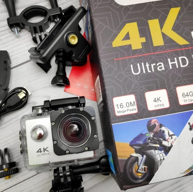 Екшн камера 4К Ультра HD Спорт 4К WiFi Екшн камера водонепроникна 170 градусів кута огляду - Фото 2 Екшн камера 4К Ультра HD Спорт 4К WiFi Екшн камера водонепроникна 170 градусів кута огляду - зображення 2