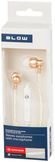 Słuchawki Blow B-100 3.5mm Gold (32-811#) - obraz 3