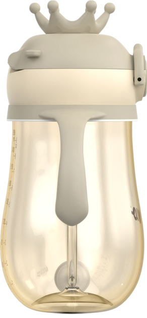 Bidon Neno Mio 2 z obciążoną słomką Brązowy 280 ml (5902479674452) - obraz 4