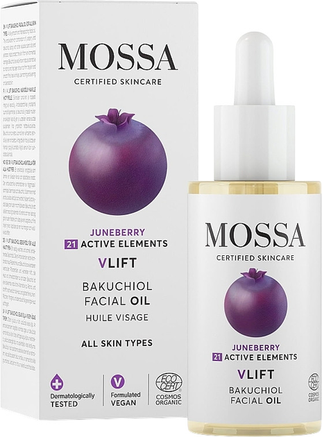Olejek do twarzy Mossa VLift Juneberry nawilżający 30 ml (6414409027799) - obraz 3