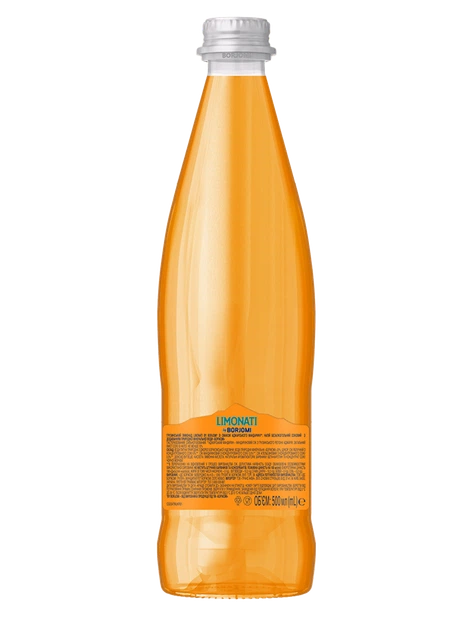 Упаковка сильногазованого лимонаду Borjomi Limonati Аджарський мандарин 0,5 л х 12 пляшок - зображення 4