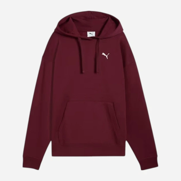 Худі тепле жіноче Puma Ess Comfort Hoodie Fl (S) 68238596 XL Бордове (4069157673709) - зображення 4