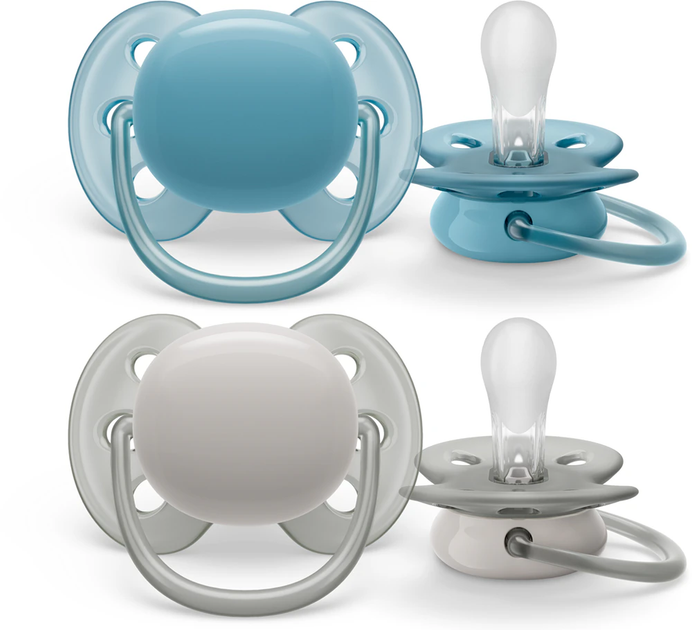 Пустушка Philips Avent Ultra Soft 6-18 м нейтральна SCF091/17 2 шт (8720689016551) - зображення 2