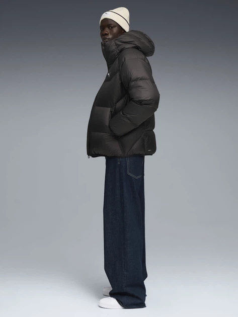 Пуховик зимовий короткий чоловічий Puma Hooded Down Puffer Jacket 68838201 S Чорний (4069157595544) - зображення 3