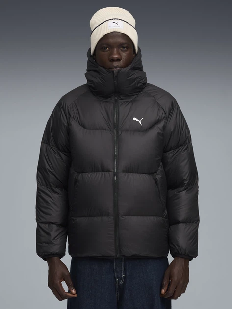 Kurtka puchowa męska Puma Hooded Down Puffer Jacket 68838201 L Czarna (4069157595575) - obraz 1