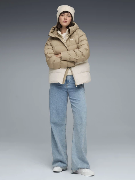 Куртка демісезонна з капюшоном жіноча Puma Mono Hooded Jacket 68838587 XS Бежева (4069157604376) - зображення 2