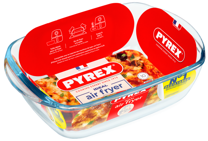 Форма для запікання AirFryer, 23x15x6 см (1.2 л) Pyrex (kuh0016032) - Фото 2 Форма для запікання AirFryer, 23x15x6 см (1.2 л) Pyrex (kuh0016032) - зображення 2
