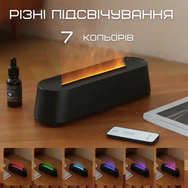 Аромадифузор с Имитацией Огненного Пламя Ультразвуковой USB Увлажнитель Воздуха с LED Подсветкой 3в1 Ночник - Фото 3 Аромадифузор с Имитацией Огненного Пламя Ультразвуковой USB Увлажнитель Воздуха с LED Подсветкой 3в1 Ночник - изображение 3
