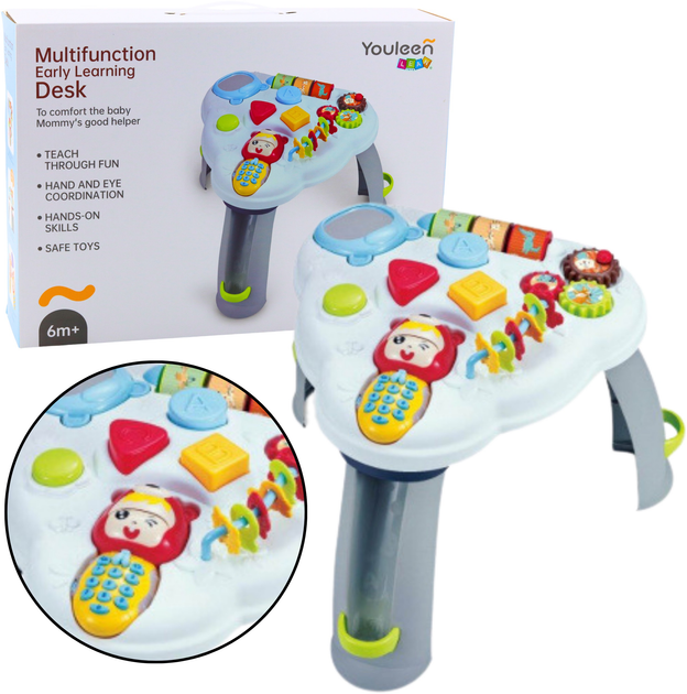 Столик LEAN Toys світиться і видає звуки 22632 (5905991049814) - зображення 2