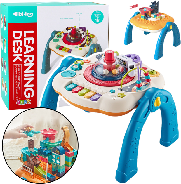 Столик LEAN Toys зі збірною поверхнею синій 22830 (5905991051794) - зображення 2
