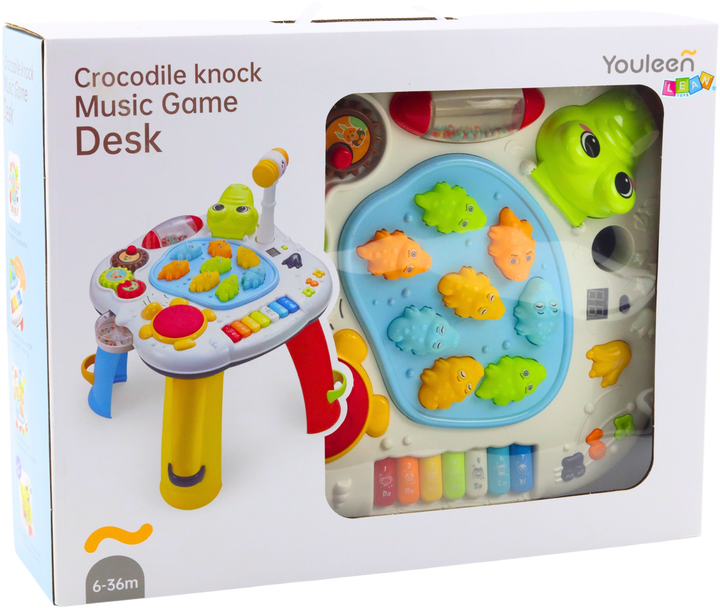 Столик LEAN Toys Крокодил з барабанами 22631 (5905991049807) - зображення 1