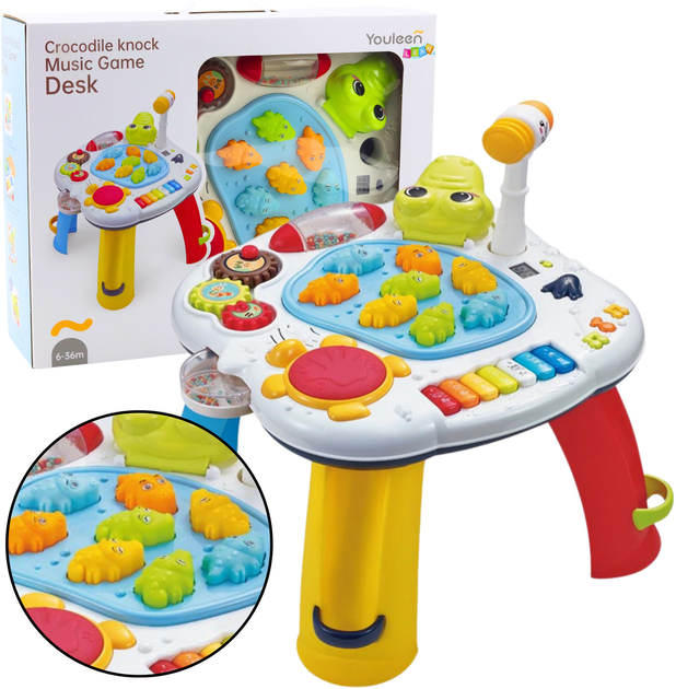 Столик LEAN Toys Крокодил з барабанами 22631 (5905991049807) - зображення 2